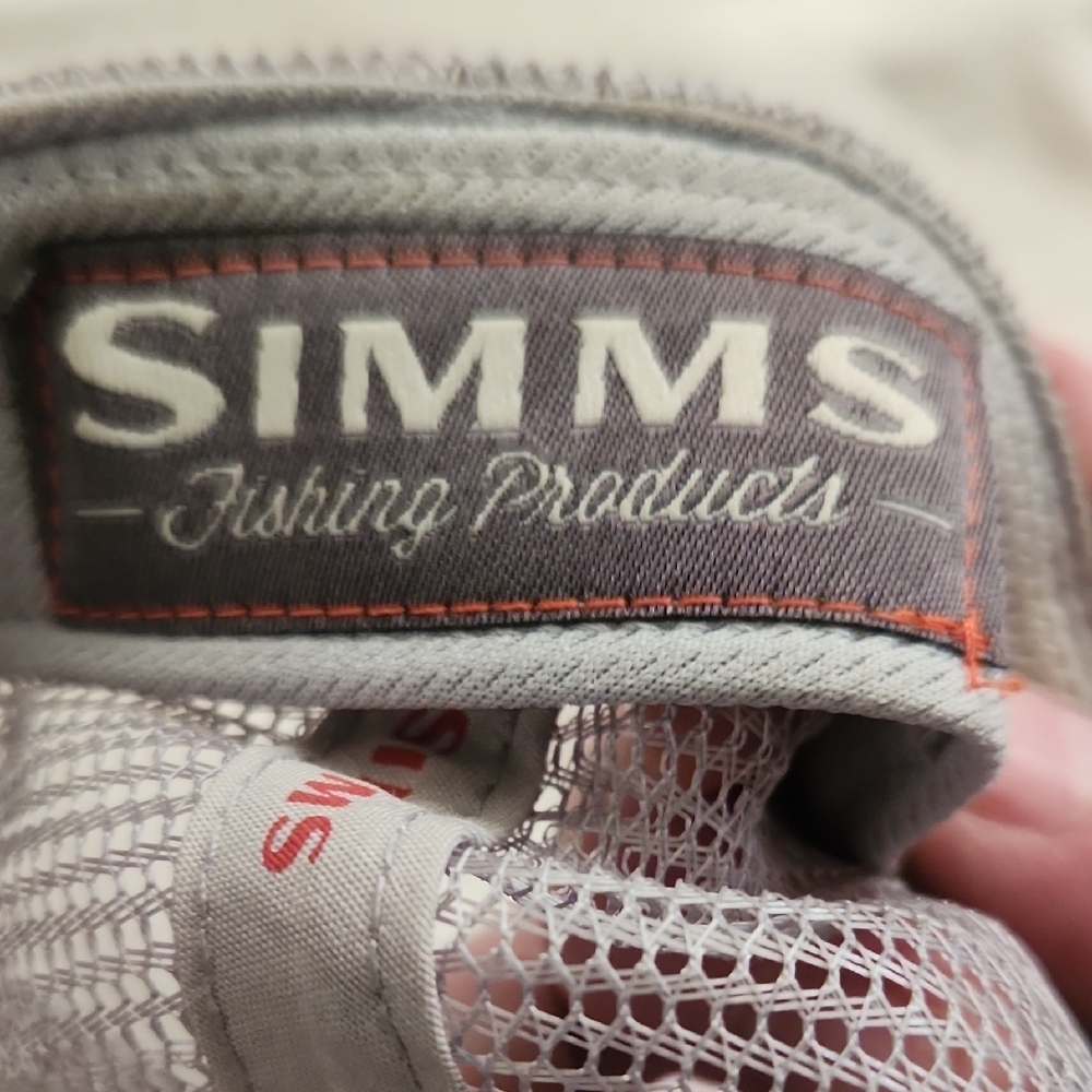 Simms Red and Gray Fish Design Cap - Picture 6 of 6